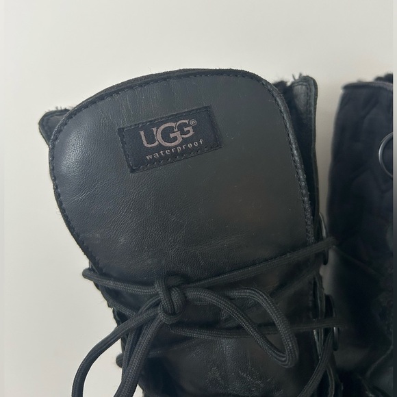 UGG Atlason Winter Boots Black Size 8 - Picture 4 of 10